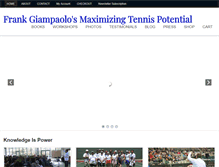 Tablet Screenshot of maximizingtennispotential.com